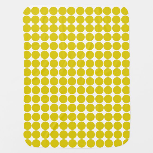 Golden Poppy Safari Dot Stroller Blanket (Front)