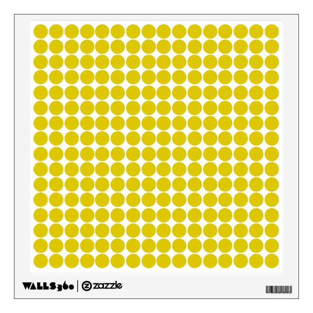 Golden Poppy Safari Dot Wall Sticker (Front)