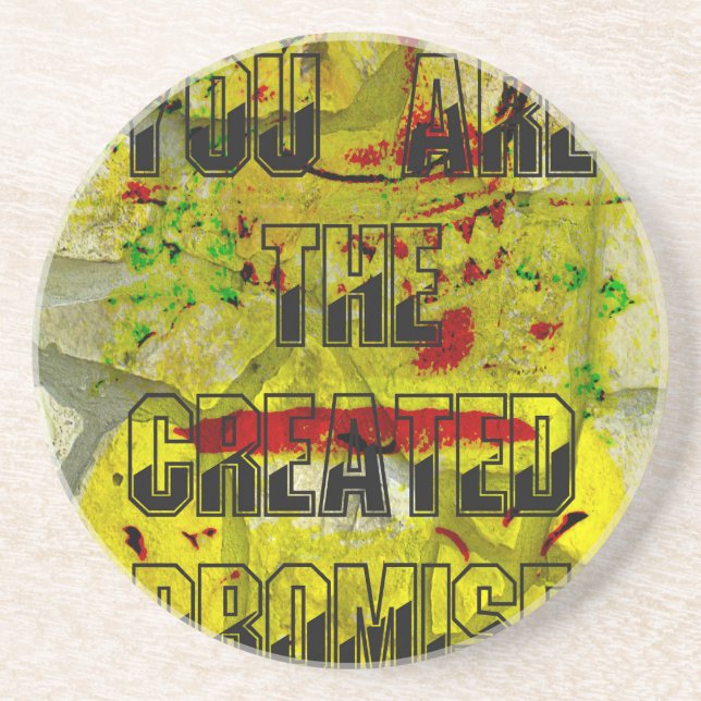 Golden Promise: The Golden Script of Destiny Drink Coaster (Front)