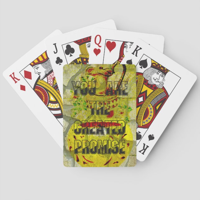 Golden Promise: The Golden Script of Destiny Poker Cards (Back)