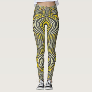 "Golden Pulse Illusion Leggings" Leggings