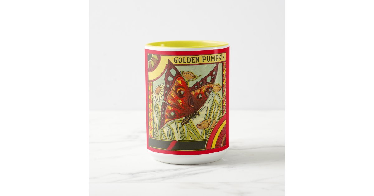 Golden Pumpkin Coffee Mug | Zazzle