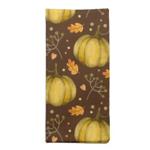 Golden Pumpkins Cloth Napkin