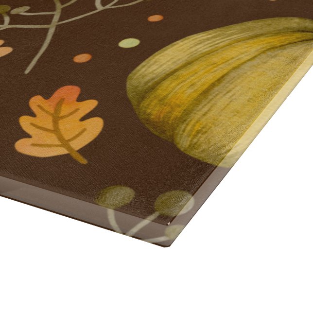 Golden Pumpkins Cutting Board (Corner)