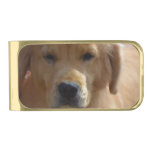 Golden Pup Gold Finish Money Clip