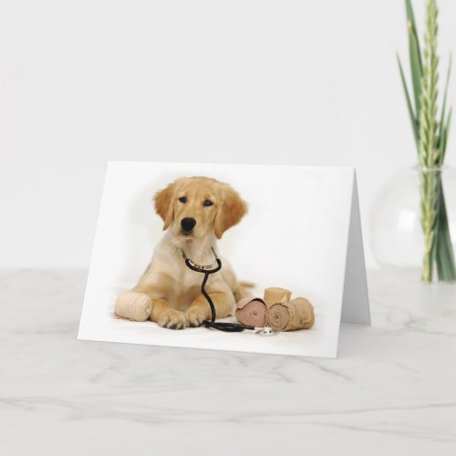 Golden Puppy Doctor Card