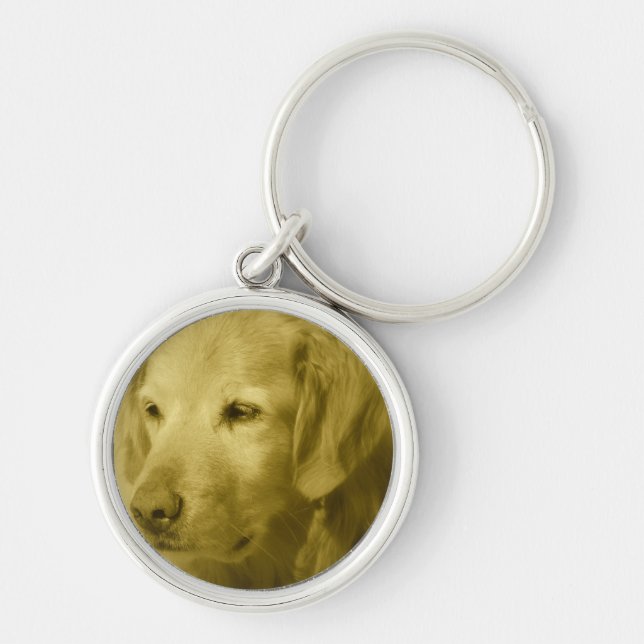 Golden Puppy Keychain (Front)