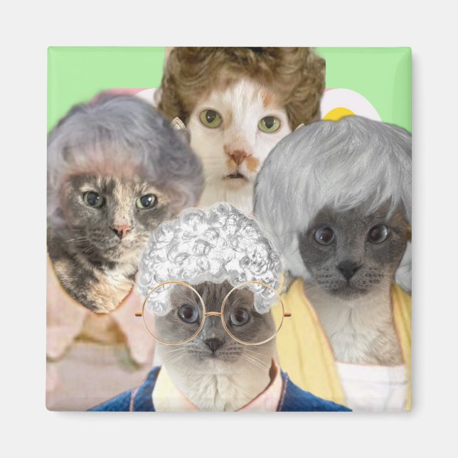 Golden Purrs Magnet (Front)