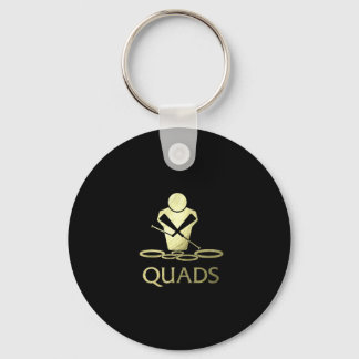 Golden Quads Keychain