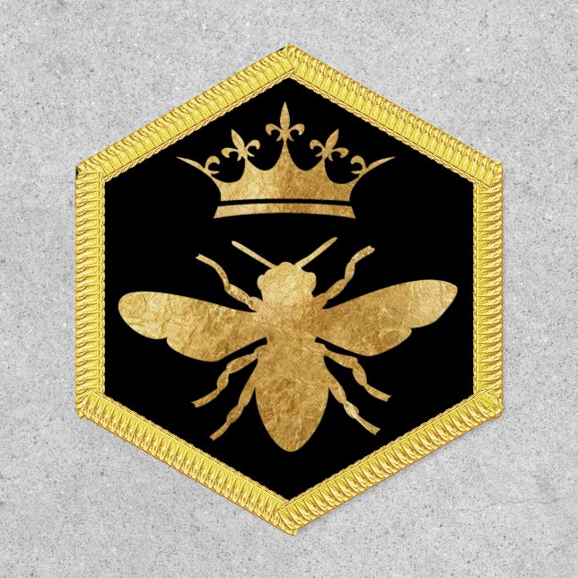 golden queen bee patch (Front)