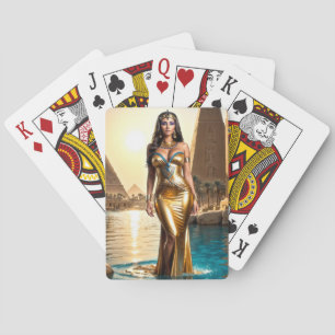 Golden Queen of the Nile Poker Cards