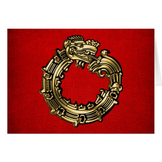 Golden Quetzalcoatl (Front Horizontal)