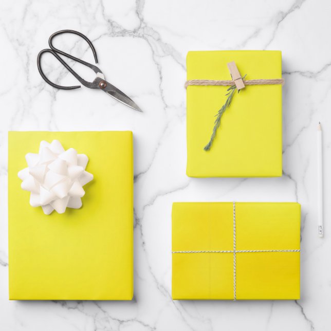Golden Quiet Wrapping Paper Sheets (Front)