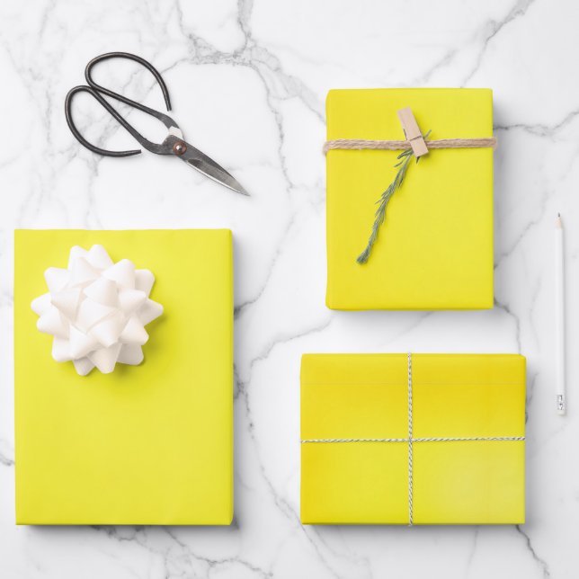 Golden Quiet Wrapping Paper Sheets (Front)
