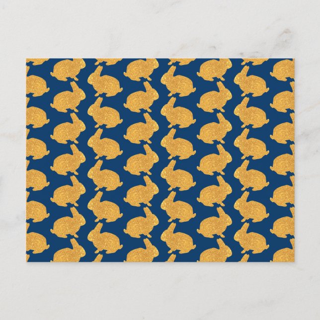 Golden Rabbits Postcard (Front)