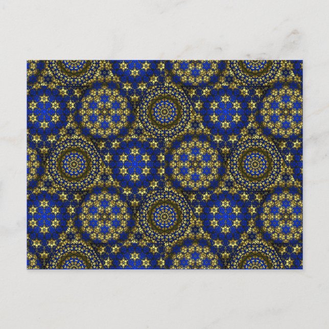 Golden Radial Net Lg Any Color Postcard (Front)