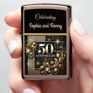 Golden Radiance: 50th Anniversary g Zippo Lighter