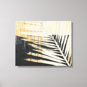 Golden Raffia - Palm Fronds Canvas Print