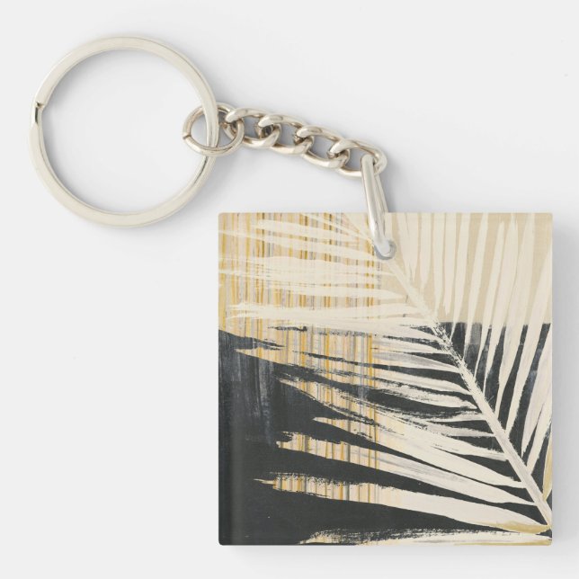 Golden Raffia - Palm Fronds Keychain (Front)