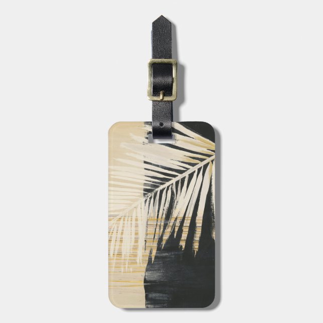 Golden Raffia - Palm Fronds Luggage Tag (Front Vertical)