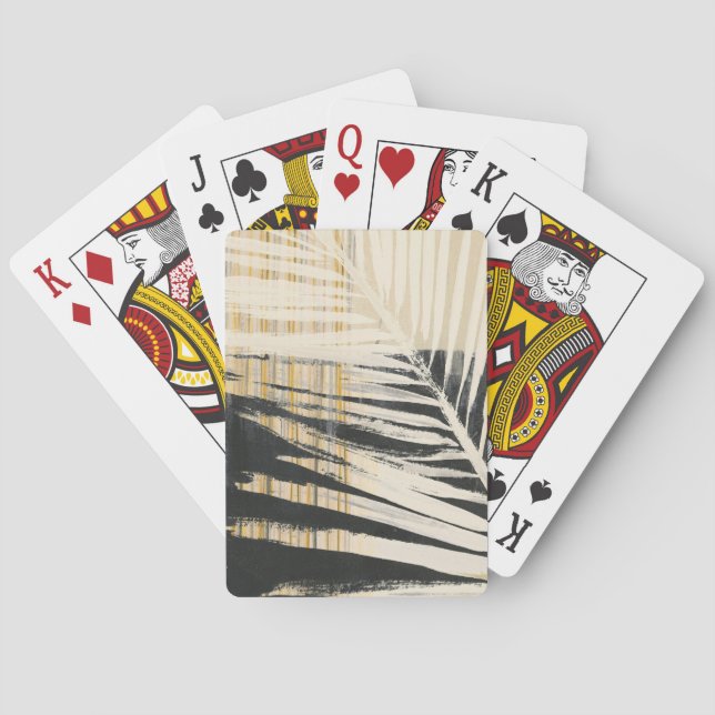 Golden Raffia - Palm Fronds Poker Cards (Back)