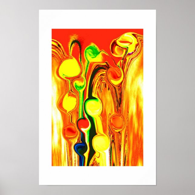 Golden rain art poster (Front)
