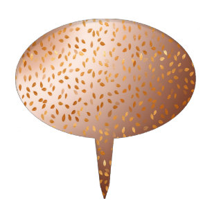 Golden rain cake topper