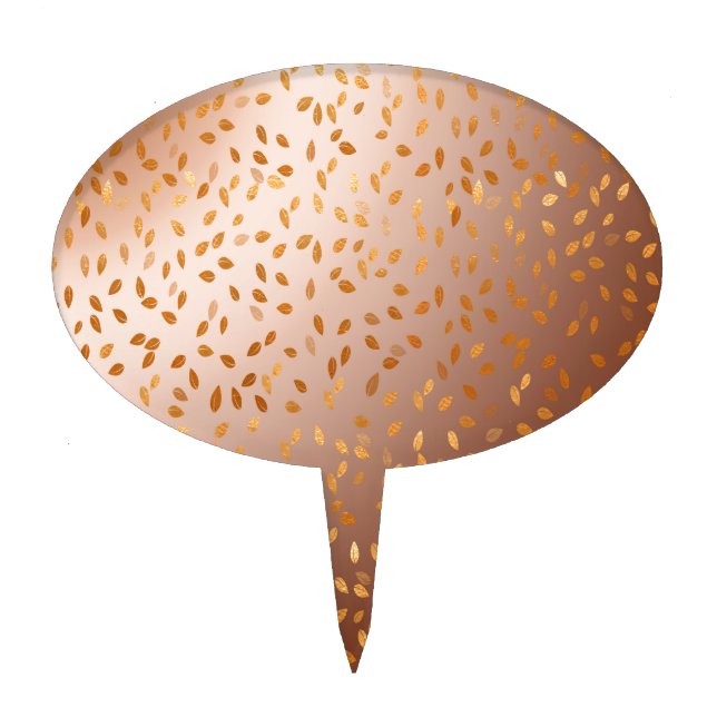 Golden rain cake topper (Front)