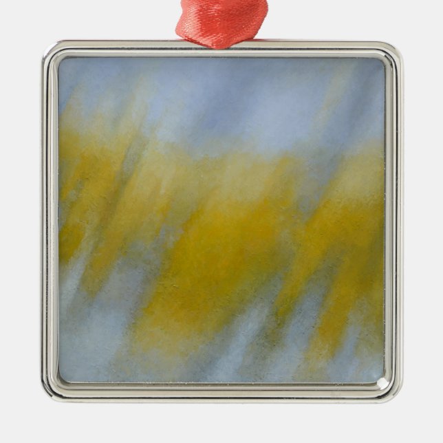 Golden Rain Metal Ornament (Front)