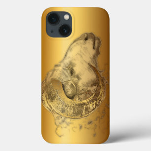 Golden Ram or Aries Chinese Western Astrology iPhone 13 Case