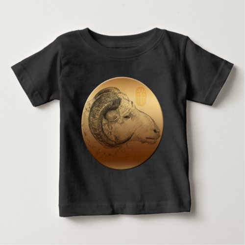 Golden Ram Year Chinese Astrology Zodiac Baby Tee