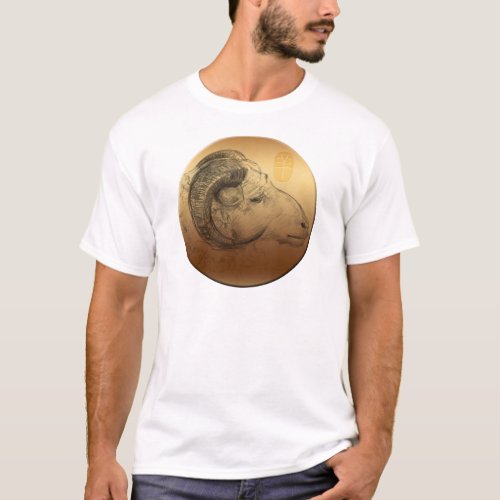 Golden Ram Year Chinese Astrology Zodiac Men W Tee