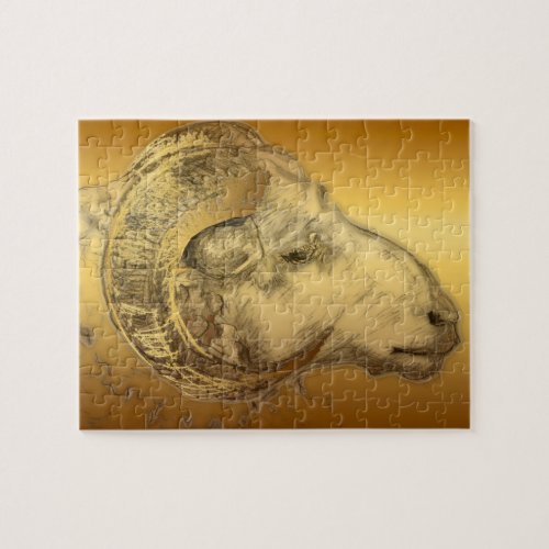 Golden Ram Year Chinese Zodiac Aries Puzzle 2