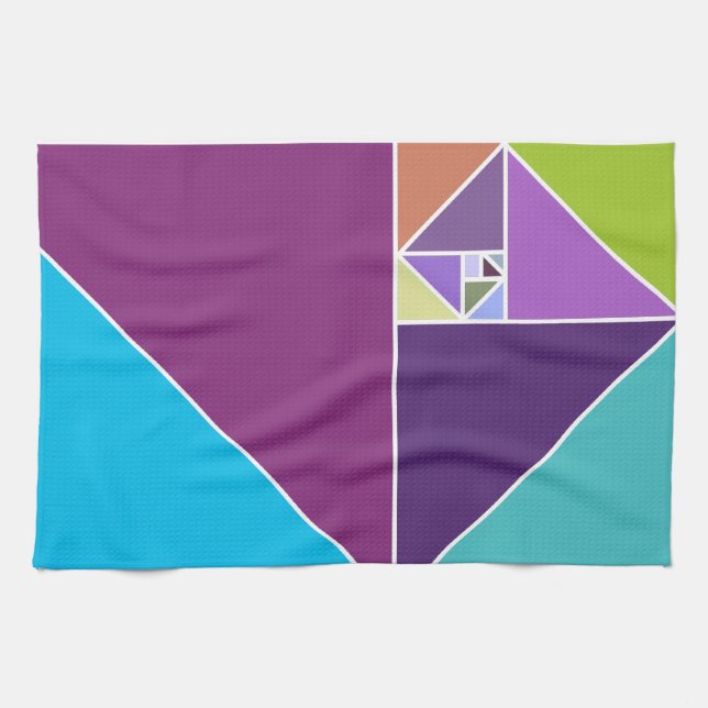 Golden Ratio (Bright colors) Towel (Horizontal)