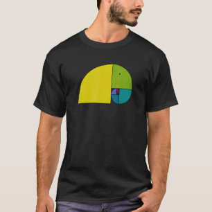 Golden Ratio Elephant  Fibonacci Spiral 2  Fan Fun T-Shirt