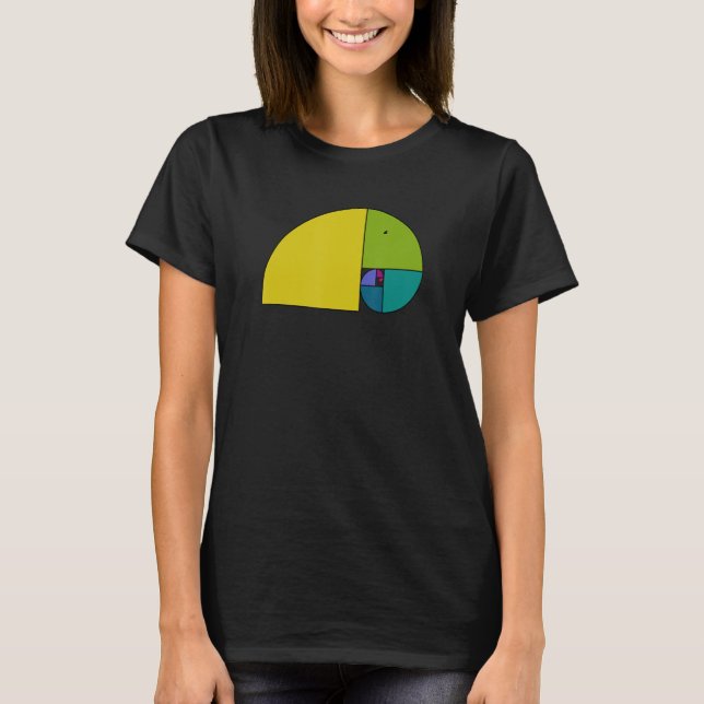 Golden Ratio Elephant  Fibonacci Spiral 2  Fan Fun T-Shirt (Front)