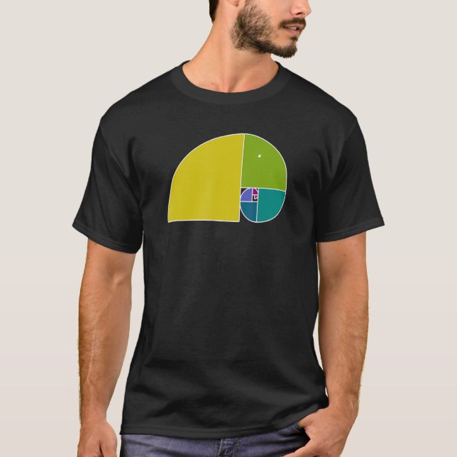 Golden Ratio Elephant  Fibonacci Spiral 3  Fan Fun T-Shirt (Front)