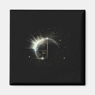 Golden Ratio Fibonacci Math Teacher Spiral Space P Magnet
