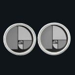 Golden Ratio, Fibonacci Spiral Art Cufflinks<br><div class="desc">Golden Ratio,  Fibonacci Spiral Art. Fascinating artists and scientists for centuries.</div>