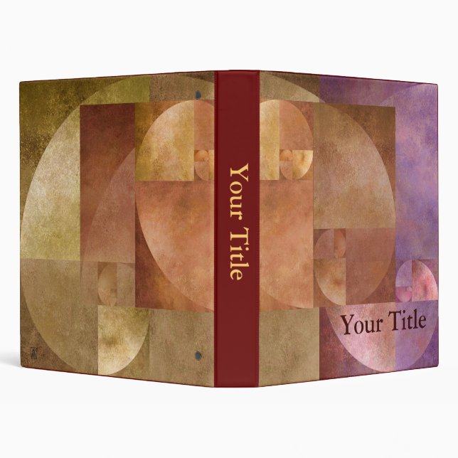 Golden Ratio, Fibonacci Spiral Binder (Background)