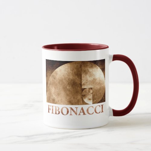 Golden Ratio Fibonacci Spiral Mug