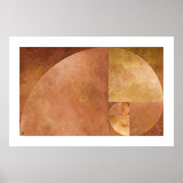 Golden Ratio, Fibonacci Spiral Print