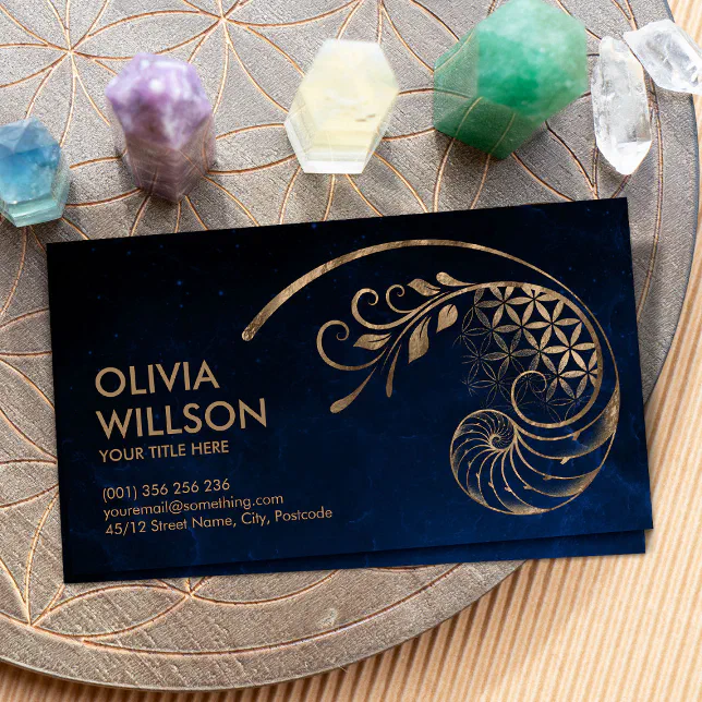 Golden Ratio - Flower of life - Sacred Geometry Business Card | Zazzle
