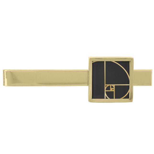Golden Ratio Gold Finish Tie Bar (Front)