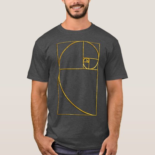 Golden Ratio Sacred Fibonacci Spiral 1 T_Shirt