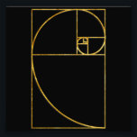 Golden Ratio Sacred Fibonacci Spiral Photo Print<br><div class="desc"></div>