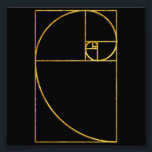 Golden Ratio Sacred Fibonacci Spiral Photo Print<br><div class="desc"></div>