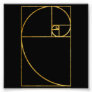 Golden Ratio Sacred Fibonacci Spiral Photo Print