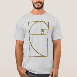 Golden Ratio Sacred Fibonacci Spiral T-Shirt