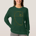 Golden Ratio Sacred Fibonacci Spiral T-Shirt Golden Ratio Sacred Fibonacci Spiral T-Shirt